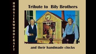 Bily Brothers Treadle Scroll-saw and their wooden clock cases