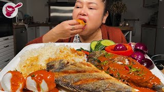 Crispy Dorade Fish with Curry Sauce 🌶🌶🌶 l How to Fry Fish That Doesn't Stick to the Pan | Yainang