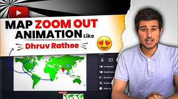 Map Zoom Out Animation Like @dhruvrathee || Map Animation Like @dhruvrathee