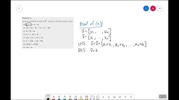 Properties of Vector Operations