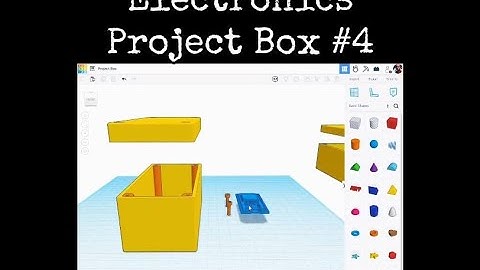 TinkerCAD Tips! Electronics Project Box 4.            #tinkercad #caddesign #3dprintable #3dprinting