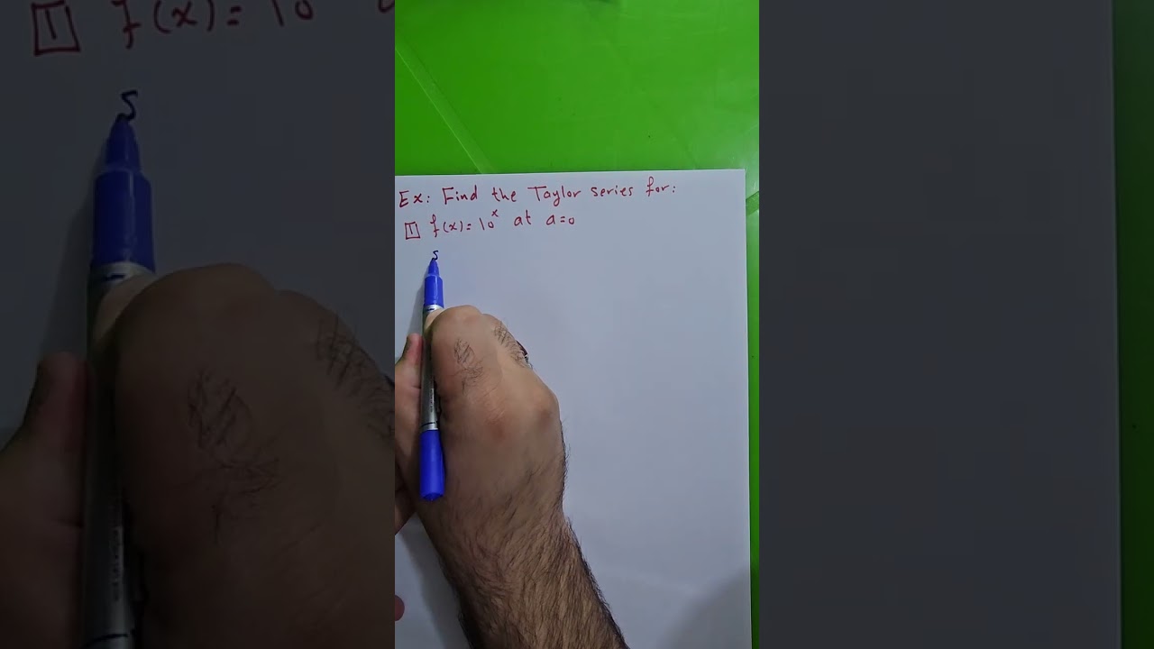 محاضرة 20 (متسلسلة تايلور Taylor Series مع سؤال جميل في نهاية المحاضرة). نوار الأسدي