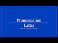 Latter Pronunciation - YouTube