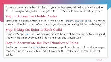 How to Retrieve the Total Number of Roles Across Guilds in Discord.js v12