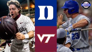 #7 Duke vs #23 Virginia Tech Highlights (Great!) | 2024 College Baseball Highlights