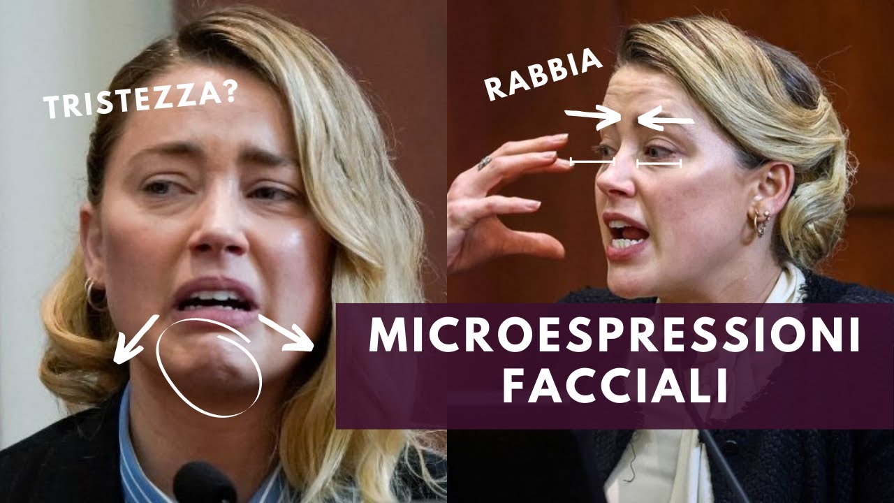 Microespressioni facciali di Amber Heard