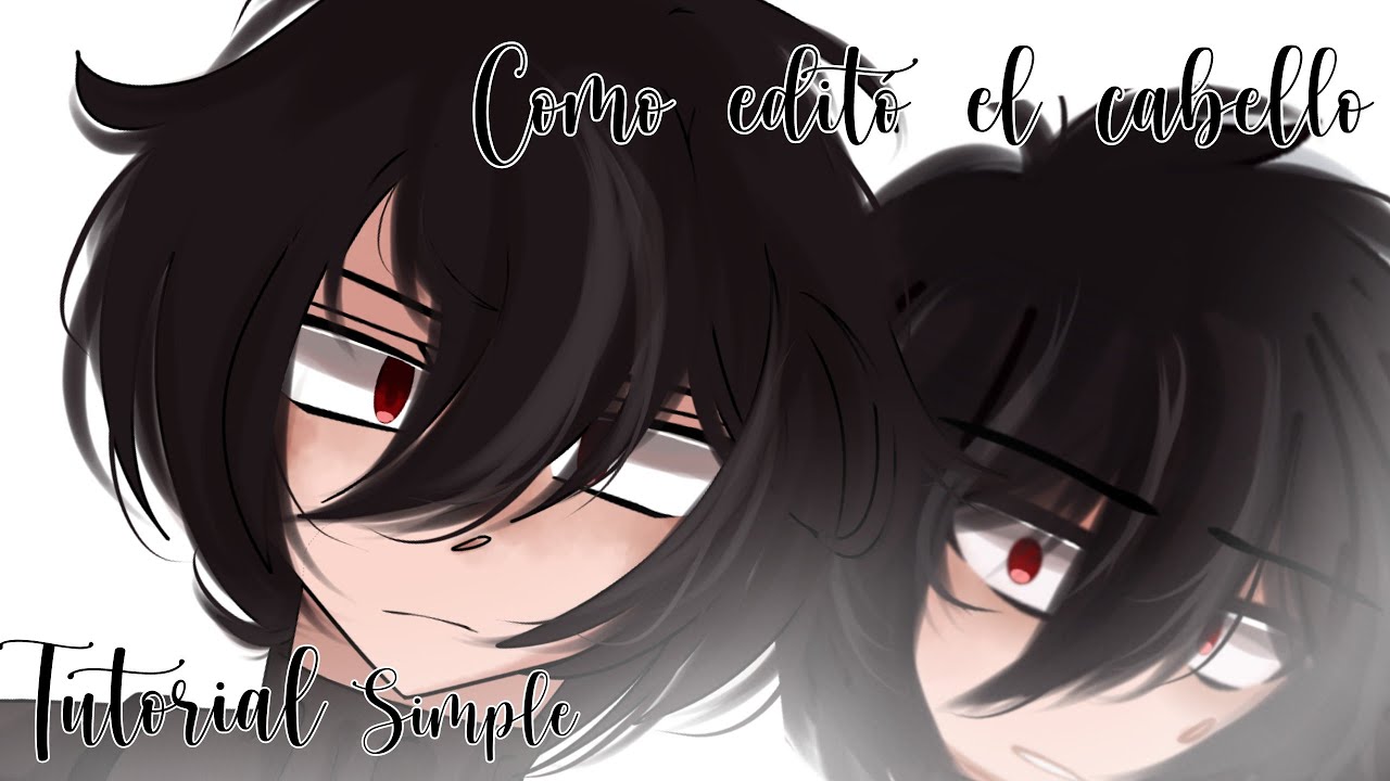 Como edito el cabello Simple Tutorial Ibis Paint X Gacha club