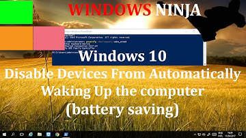Windows 10 Disable Devices From  Waking Up The Computer (battery saving)