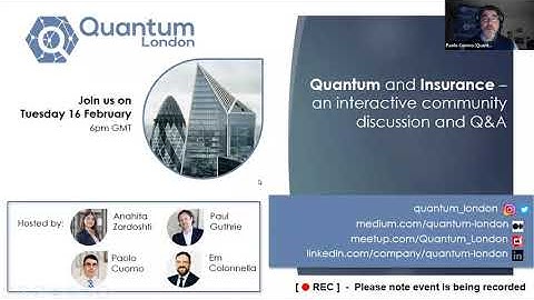 Quantum Computing in Insurance - Interactive discussion