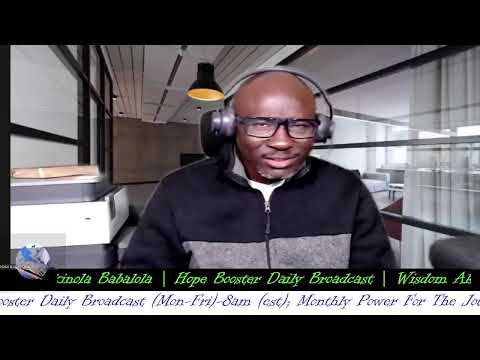 | HOPE BOOSTER DAILY BROADCAST | WISDOM AKINOLA BABALOLA |