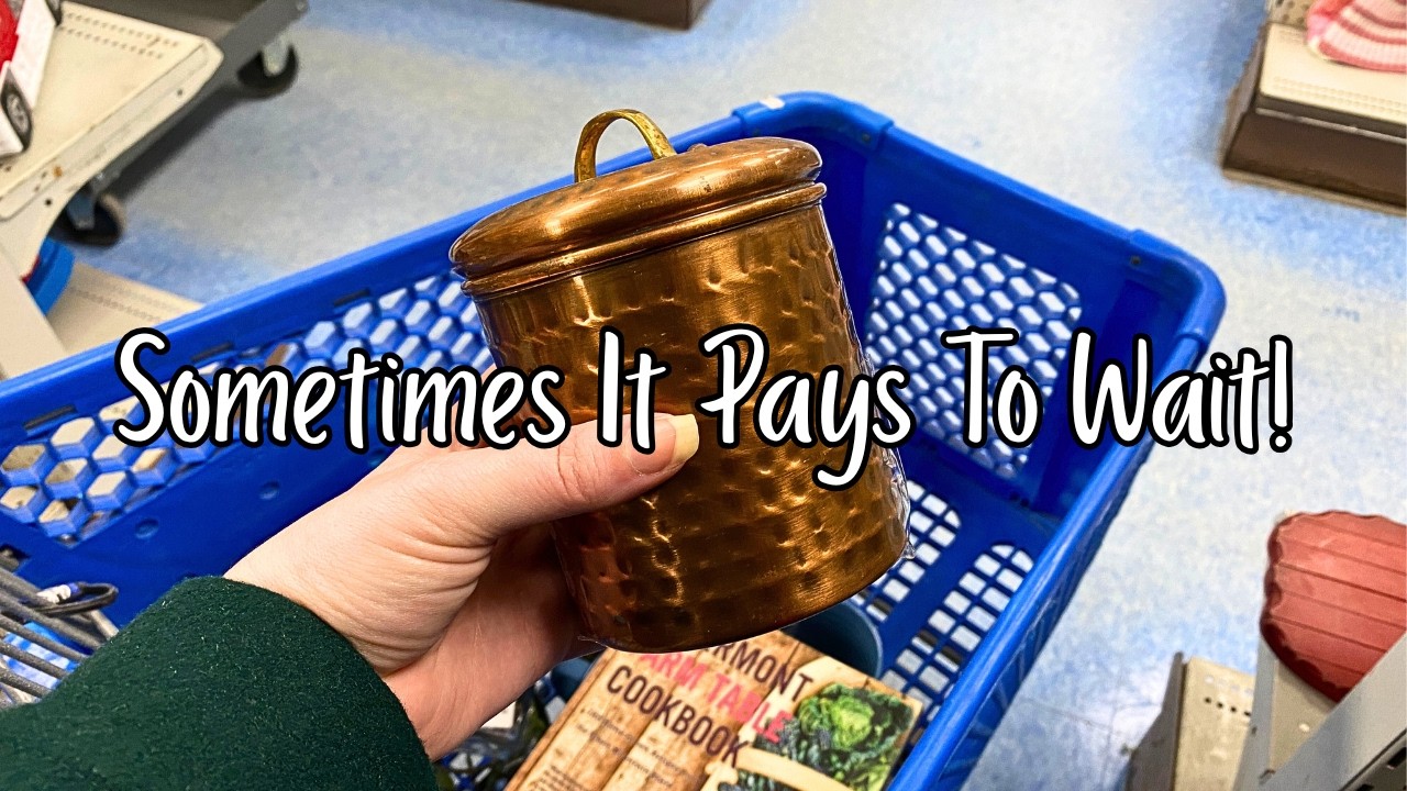 PAYS to WAIT! Goodwill Thrift With Me for Cozy Cottage Home Decor!