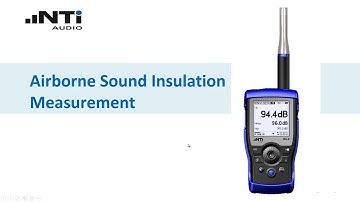 Sound Insulation testing with XL2