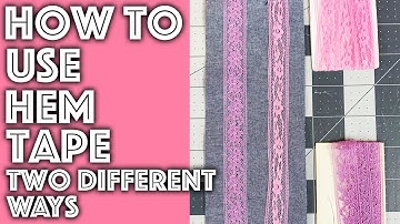 How to Use and Attach Hem Tape | Sew Anastasia