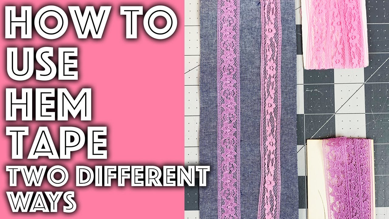 NO-SEW Hemming Tape - How to use it to hem pants? Easy sewing