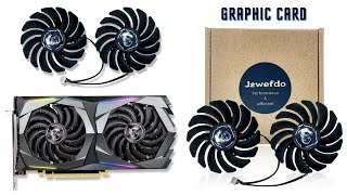 Jzwefdo 87MM Graphics Card Fan PLD09210S12HH Graphics Card Cooling Fan for MSI GTX 1650 SuperGaming