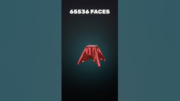 Cloth simulation from 1 face to 65536 faces | Blender Editz