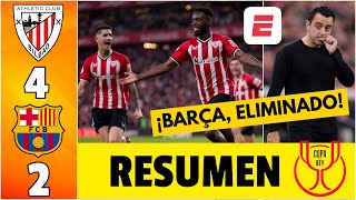 BARCELONA, ELIMINADO por ATHLETIC CLUB, 42, con goles de los hermanos WILLIAMS | Copa del Rey