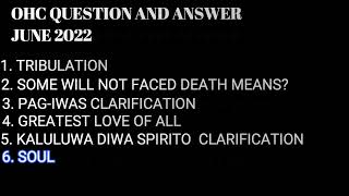 OHC QUESTION AND ANSWER 7