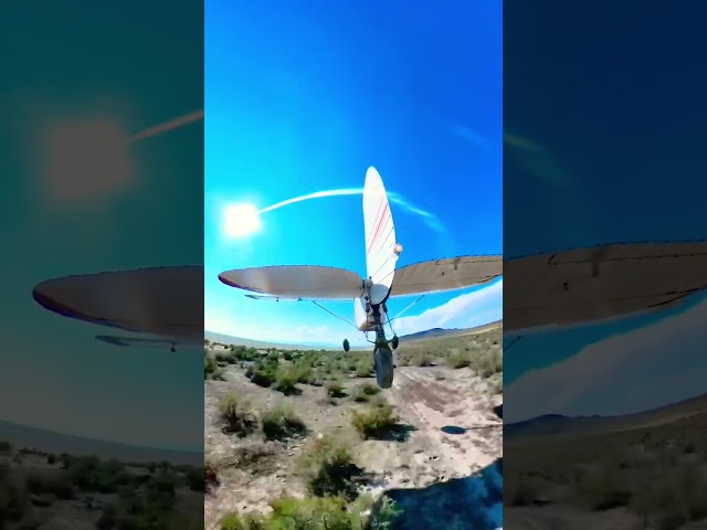 Taking off from the newest open airstrip in the Utah backcountry Spiral Jetty!