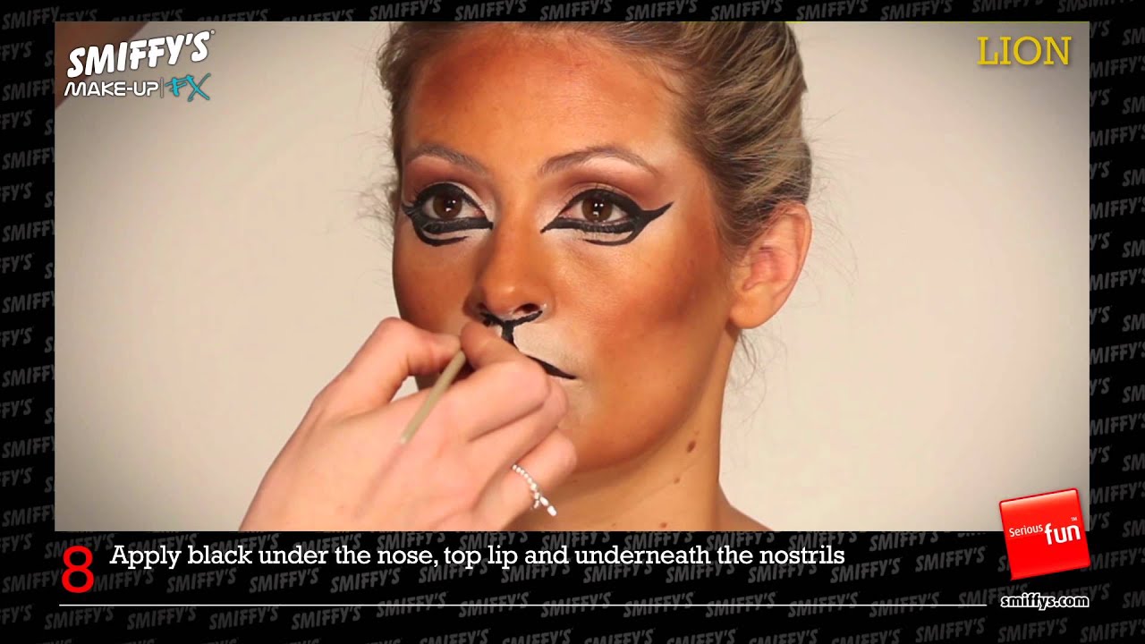 Lion Face Painting Make Up Tutorial YouTube