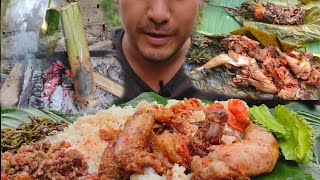 How to prepare and cook juicy and tender chicken in a bamboo || naga style || kents vlog.