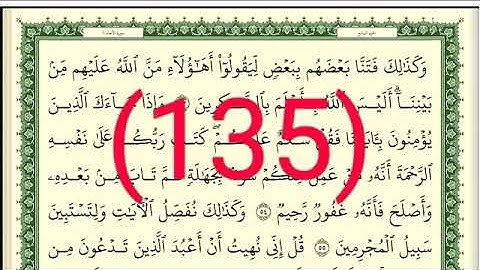 سورة الأنعام رقم الصفحة 135 مجود بصوت القارئ الشيخ أيمن سويد حفظه الله