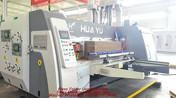 Prefect carton boxes inline flexo folder gluer I China full auto carton box making line