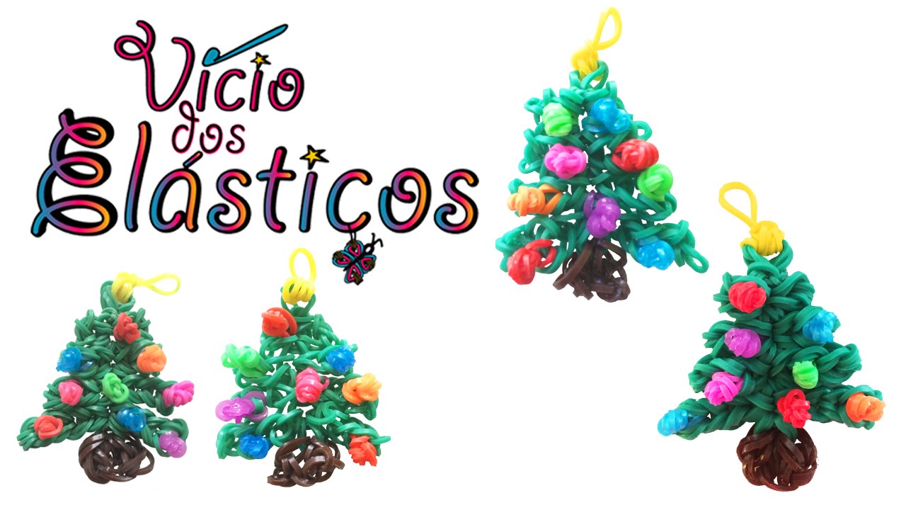 Como Enfeitar Arvore de Natal Grande - Rainbow Loom Natal