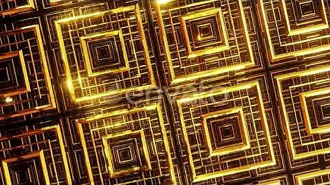 Golden Anniversary Wall In Art Deco Style 01 4K | Motion Graphics - Envato elements