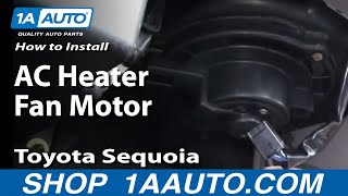 How to Replace Blower Motor w/ Fan Cage 01-07 Toyota Sequoia