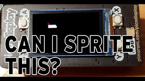 Can I Sprite This? Experiments with frame_buffers, bytearrays and blitter in Micropython on PiPico