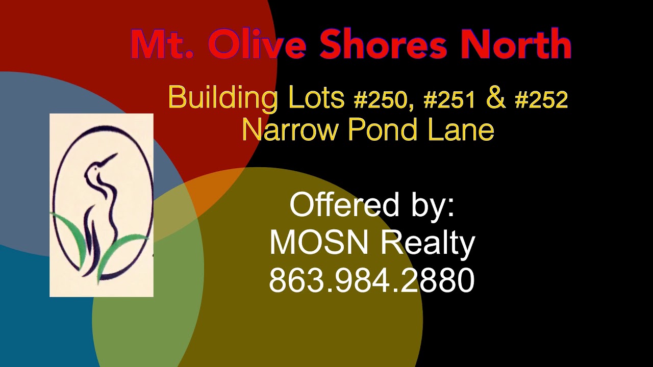 RV Building Lots for Sale Mt. Olive Shores North, Polk City, FL YouTube