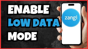 How to Enable Low Data Mode in Zangi App | Save Data & Stay Connected!