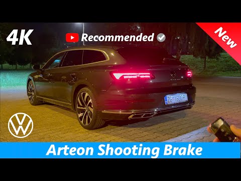 Volkswagen Arteon Shooting Brake 2021 - Tam Gece incelemesi 4K | Dış - İç - Ortam Işıkları