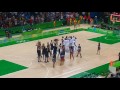 Despedida da 'Generación Dorada' do Basquete Argentino - fim do jogo EUA 102x78 Argentina