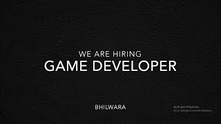 We hiring game developer -