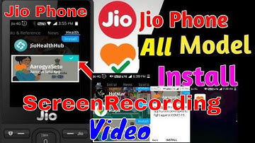 Jio Phone Screen Recording Tamil 2020 | Aarogya Setu App All Jio Phone Models Download Free Use Now