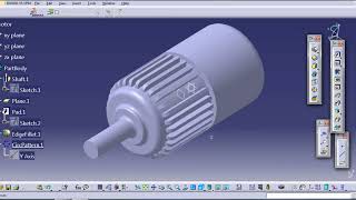 How to Create a motor in catia || CATIA V5 ||  Part 1 || screenshot 1