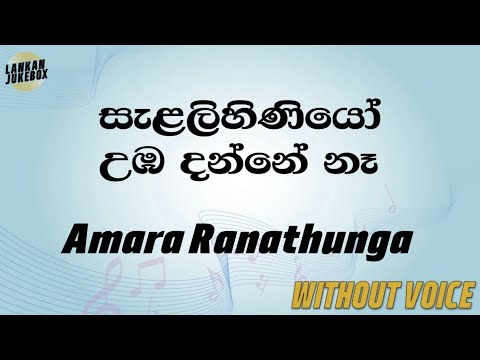 Salalihiniyo Numba Danne Na - Amara Ranathunga (Karaoke version without voice)