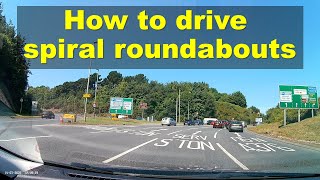 How to drive spiral roundabouts