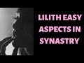 Lilith Easy Aspects in Synastry