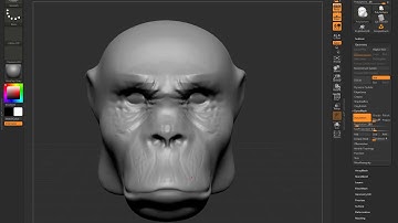ZBrush speed sculpting monkey /singe