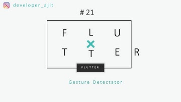 #21 Gesture Detector | Flutter | Hindi
