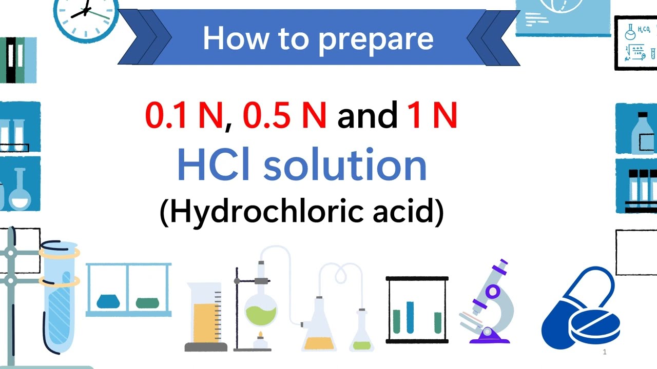 How To Prepare 0 1N HCl Solution 0 5N HCl Solution 1N HCl Solution How To Prepare 0 1N HCl Solution 0 5N HCl Solution 1N HCl Solution