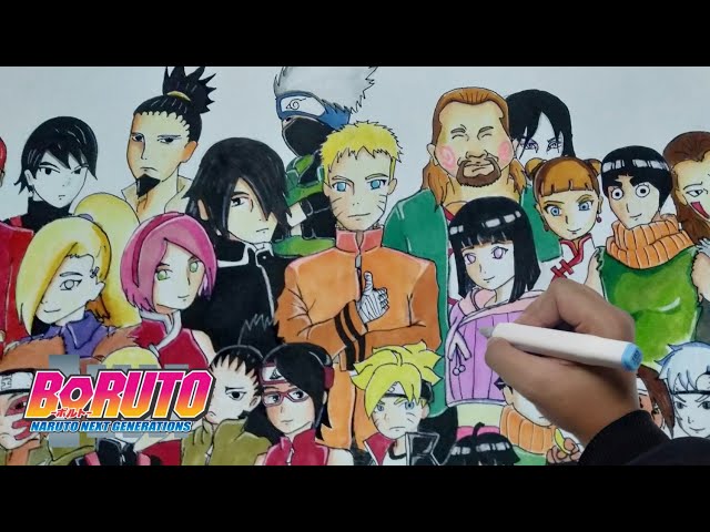 I Draw ALL BORUTO CHARACTERS !  Boruto-Naruto Next Generations 