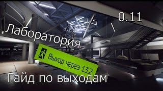 Escape from Tarkov точки выхода - Лаборатория  гайд