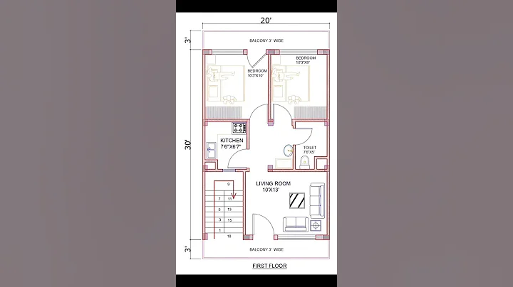 20X30 house plan #homedesign #housedesign #architecture #shorts #dreamhome