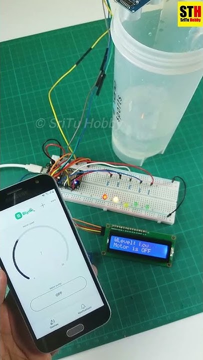 Water level monitoring system with Nodemcu ESP8266 with new blynk app ...
