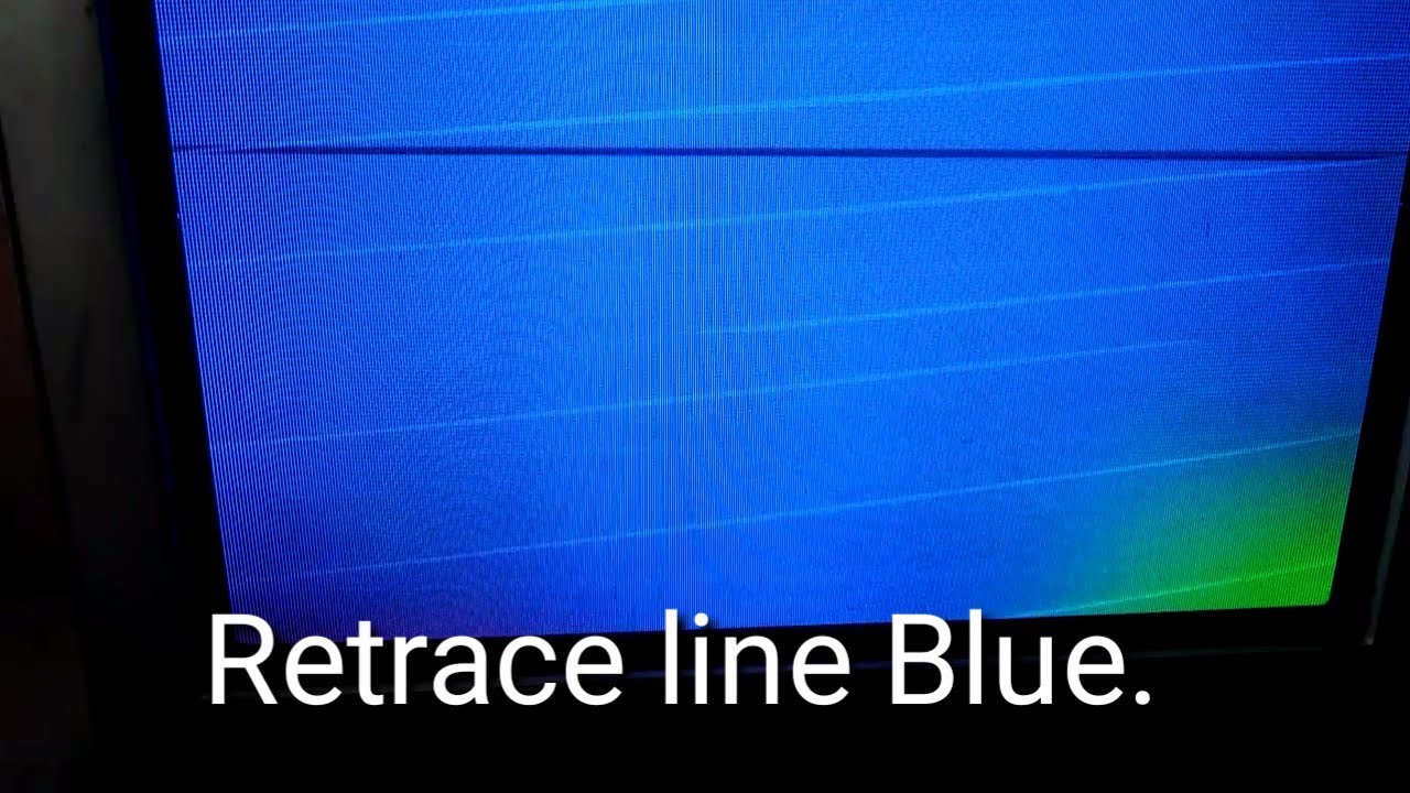 Samsung crt tv Retrace line blue repair tutorial YouTube