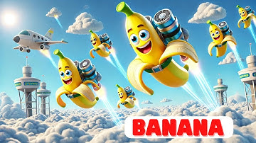 Quả Chuối Vui Nhộn - Banana Bài Hát Thiếu Nhi Vui Nhộn | Học Tên Trái Cây Cùng Bé Hoạt Hình Vui Nhộn
